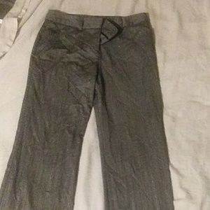 Gray dress pants.